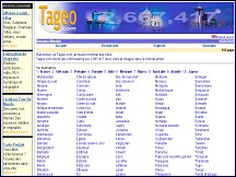 Aperu du site Tageo - base de donnes gographiques, annuaire mondial des villes