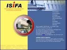 Aperu du site ISIFA - Formations en alternance