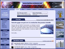 Aperu du site Techno-Science.net - actualit technologique et scientifique