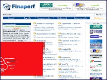 Aperu du site Annuaire bourse et finance FinaPerf.com