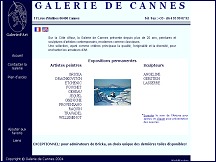Aperu du site Galerie de Cannes, exposition d'art contemporain  Cannes
