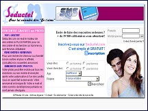 Aperçu du site Seductel - rencontres gratuites pour les célibataires