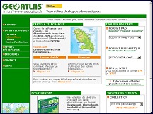 Aperu du site Geoatlas - cartes gographiques de France, d'Europe et du Monde