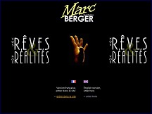 Aperçu du site Marc Berger - spectacles magie, spectacles illusionnistes