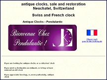 Aperu du site PendulAntic - horloges et pendules anciennes, collection et restauration