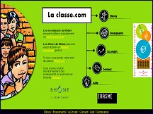 Aperu du site La Classe - service ducatif en ligne