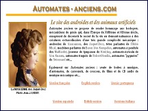 Aperu du site Automates-Anciens.com - automates et botes  musique