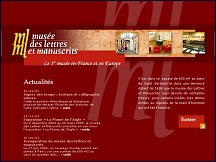 Aperu du site Muse des Lettres et Manuscrits  Paris
