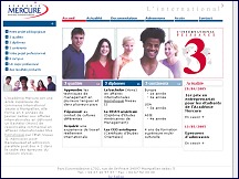 Aperçu du site Académie Mercure - Ecole Supérieure de Commerce International