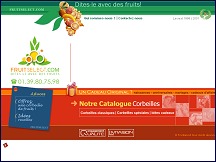 Aperçu du site Fruitselect - cadeau original, offrez une corbeille de fruits