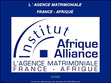 Aperu du site Agence matrimoniale France-Afrique