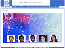 Aperçu du site ILERI - Ecole des relations internationales à Paris