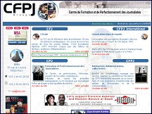Aperçu du site CFPJ - Centre de Formation et de Perfectionnement des Journalistes