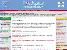 Aperu du site Infothque francophone