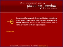 Aperu du site Mouvement francais pour le planning familial