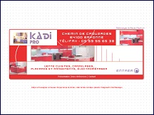 Aperçu du site Kadi-pro - vente de meubles de cuisine et électroménager