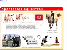 Aperçu du site Angel Artapalo - arts et spectacles équestres