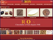Aperu du site Roy - chocolatier  Paris