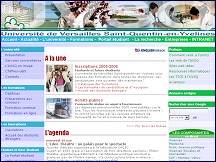 Aperçu du site UVSQ - Université de Versailles Saint-Quentin-en-Yvelines