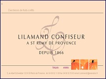 Aperçu du site Lilamand - confiseur à Saint Remy de Provence