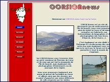 Aperu du site Tout sur la Corse avec Corsica News