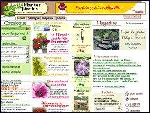Aperu du site Plantes et Jardins - vente en ligne de plantes de jardin et d'intrieur