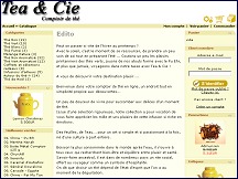 Aperu du site Tea & Cie - le comptoir de th en ligne