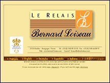 Aperçu du site Bernard Loiseau Hôtel Restaurant - Relais & Chateaux - Saulieu
