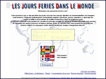 Jours f�ri�s du monde, calendrier complet avec Jours-feries.com