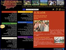 Aperu du site Conseil Gnral de Lot et Garonne  Agen