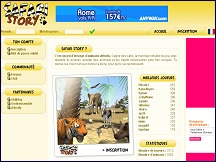 Aperçu du site Safari Story - Elevage d'animaux virtuels