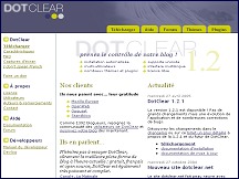 Aperu du site Dotclear, logiciel gratuit trs puissant pour la gestion de vos blogs
