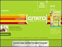 Aperçu du site Citato.org - Le mag des journaux