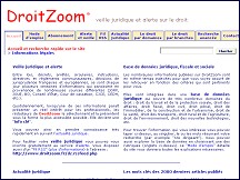 Aperçu du site Veille juridique et alerte sur le droit - DroitZoom