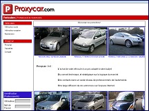 Aperu du site Proxycar,  votre voiture au meilleur prix