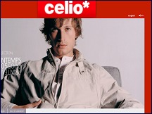 Aperu du site Celio - chaine de magasins de mode pour hommes