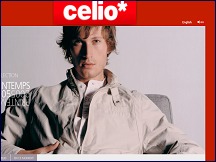 Aperçu du site Celio - chaine de magasins de mode pour hommes