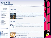 Aperçu du site Ajeux - l'univers des jeux vidéo