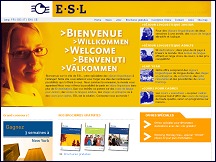 Aperu du site Esl.ch - Ecole Suisse de Langues - Sjours linguistiques
