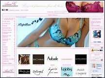 Aperu du site Lingerie Anne'G - boutique de lingerie femmes de grandes marques
