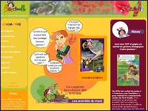 Aperu du site Coccinelle - magazine pour les enfants, nature et environnement