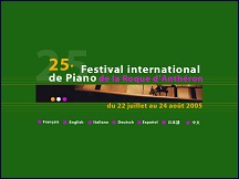 Aperu du site Festival de Piano - concert, musique classique de La Roque- Anthron