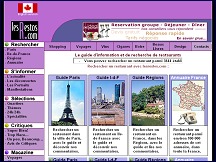 Aperu du site Les Restos - guide des restaurants, informations et recherche
