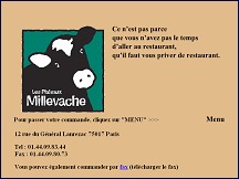 Aperu du site Mille Vache - Livraison plateaux repas Paris Neuilly