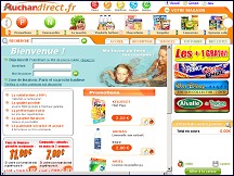 Aperçu du site Auchan Direct - courses en ligne, supermarché Auchan Direct online
