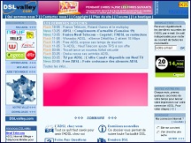 Aperu du site ADSL : Tout savoir sur ADSL en France - DSLvalley.com