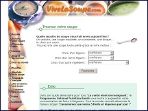 Aperu du site Vive la soupe - pour tout savoir sur la soupe