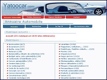 Aperçu du site Annuaire automobile - Yatoocar