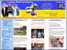 Aperçu du site Lycée Rochambeau -  Lycée Français de Washington