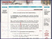 Aper�u du site Graphoweb - la graphologie en ligne